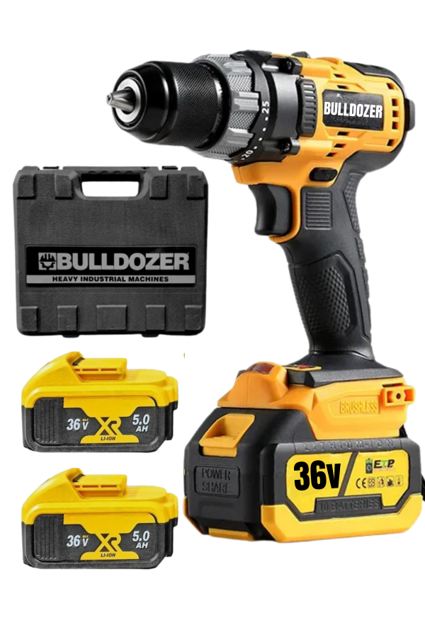 Bulldozer Pro BXR  Kömürsüz Matkap Çift Akülü Vidalama