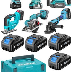 BULLDOZER Pro 6 Makine Seti Testere Akülü Vidalama Dekupaj Kırıcı Somun Sıkma  Daire