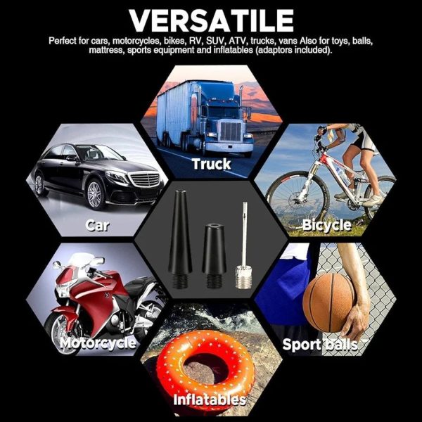BK14 Profesyonel 150 PSI Çift Pistonlu  Araç Araba Lastik Şişirme - Görsel 4