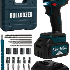 Bulldozer Kömürsüz Çift Akülü Derbeli Vidalama Matkap 36v 5Ah BL-3310