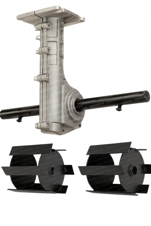 SWAZER Palet Tip Tırpan Çapa Aparatı – 26 mm Şaft / 9 Diş Mil Uyumlu - Görsel 2