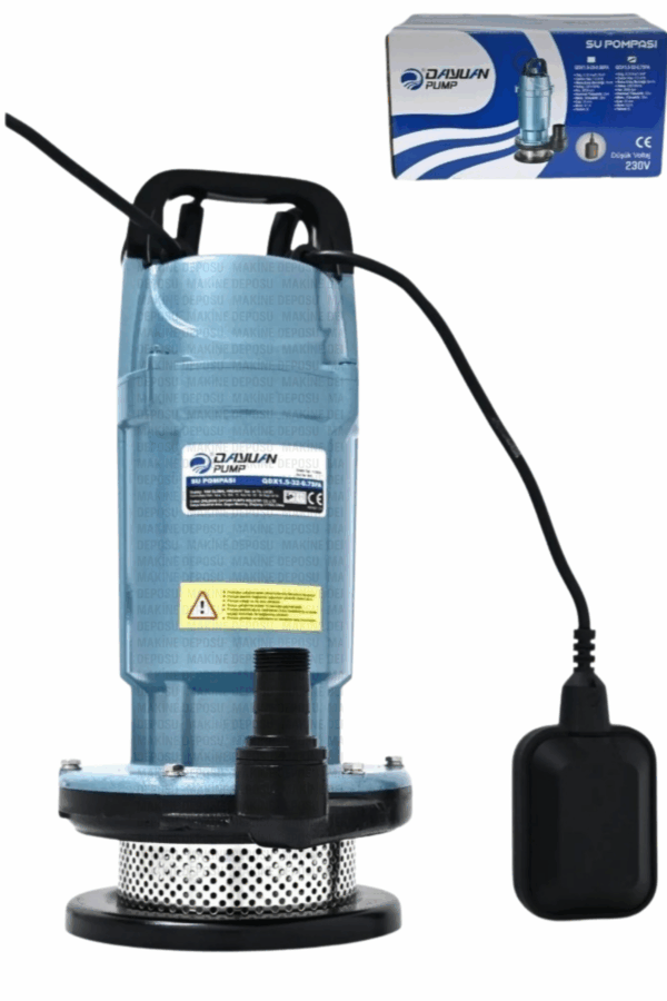 Dayuan 750w 1Hp Kendinden Flatörlü Drenaj Pompası  1 Parmak CE Sertifikalı - Görsel 3
