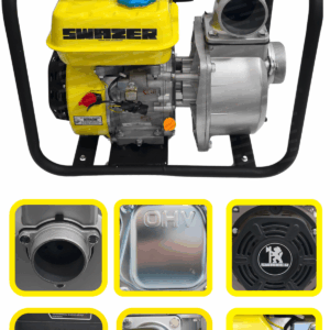 Swazer 3 Parmak Yüksek Basınçlı Benzinli Su Motoru 7Hp 3inç