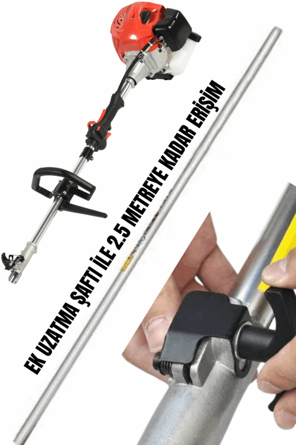 SWAZER Benzinli Motorlu Silkeleme Makinesi Zeytin Ceviz Fındık Meyve Çift Başlıklı - Görsel 2