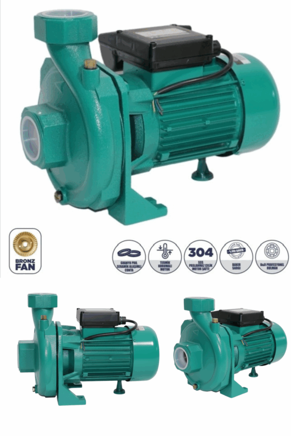 SP152  Yüksek Verimli Elektrikli Su Pompası – 1.5 kW | 2 Hp | IP44 | CE Belgeli Kopya