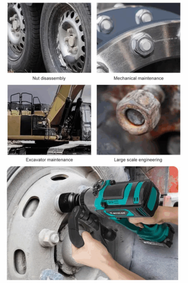 BULLDOZER Sanayi Tip 3000nm Akülü Somun Sökme Sıkma Makinesi - Görsel 5