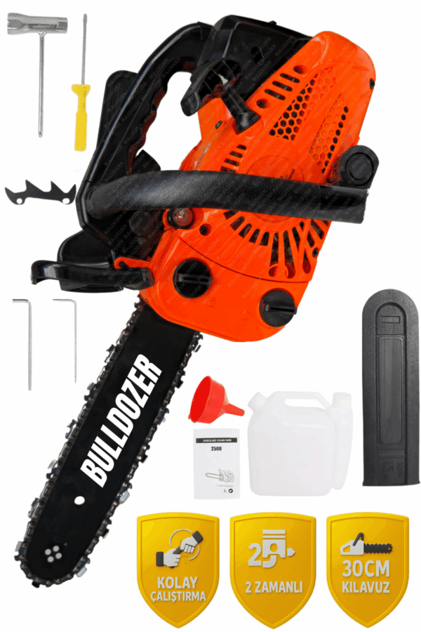 Bulldozer GS250T Benzinli Motorlu Zincirli Dal Budama Testeresi Kopya Kopya