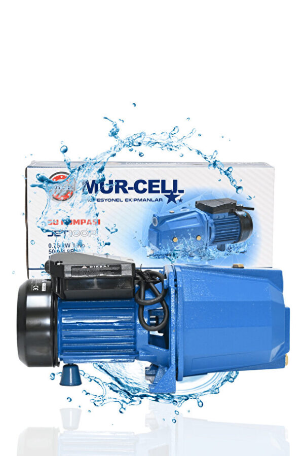 Mur-Cell Jet100p Su Pompası 0.75kw 1hp Santifürüj Pompa - Görsel 2