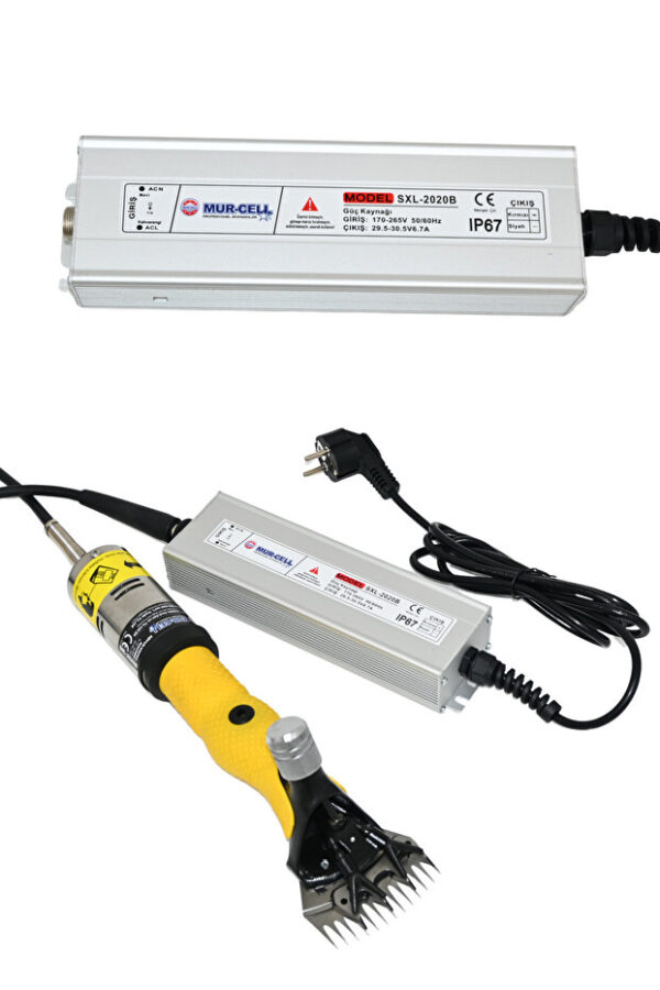 Mur-Cell 2020B 500 Watt Adaptörlü Koyun Kırpma Makinesi Yedek Bıçaklı - Görsel 3
