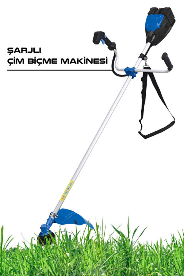 Mur-Cell Şarjlı Çim Biçme Makinesi Mur-7032 21v 4 Amper - Görsel 2