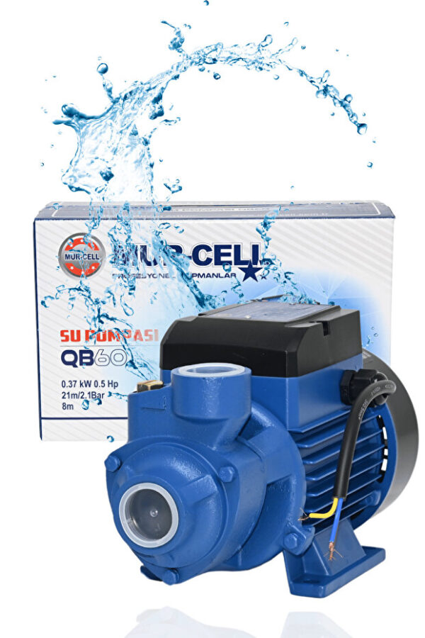 Mur-Cell Mur-cel Qb 60 Micro Vortex Pompa Su Pompası 0.5 Hp 1 Inc - Görsel 2
