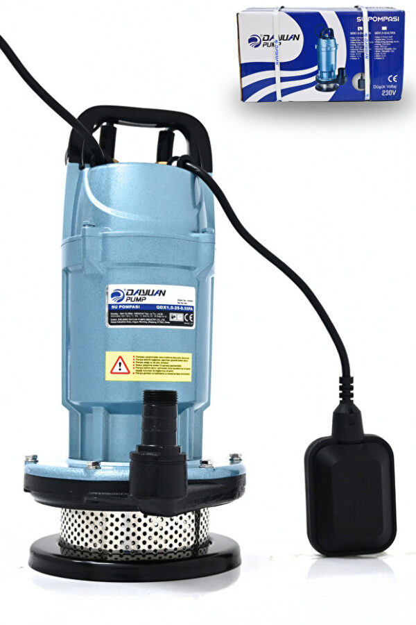 Mur-Cell Dayuan Qdx1,5-25-0,55 Fa Su Pompası Dalgıç Pompa 0.75 Hp 25 Metre Yukarı Basma