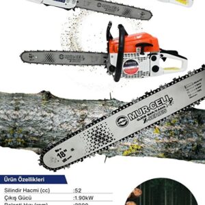 Mur-Cell Zincirli Benzinli Testere Ağaç Kesme Motoru