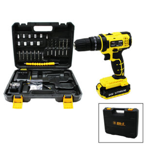 BANCO BN-5 F-136  SARI 24W PROFESSIONAL ŞARJLI DARBELİ MATKAP SETİ ÇANTALI