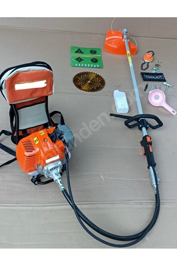 MAXSTAR TIRPAN OT BİÇME MOTORU BENZİNLİ SIRT TİPİ 2.2 KV 52 CC - Görsel 3
