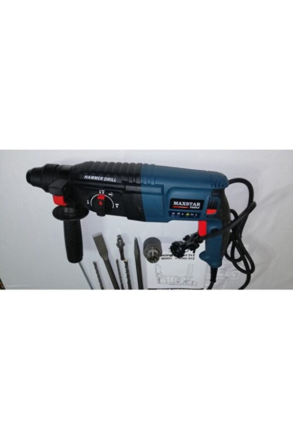 Maxstar Kırıcı Delici 1500 W Darbeli Matkap Hilti - Görsel 6