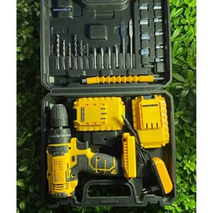 Maxstar Şarjlı matkap 24v 5ah Li-on çift bataryalı 24 parça Uç hediyeli