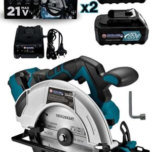 Mur-Cell Mur-5931 Mavi 21v 4.0ah Şarjlı Profesyonel Sunta Kesme Daire Testere Makinesi