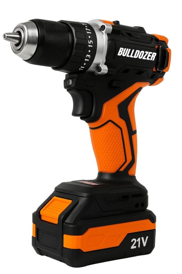 Bulldozer BL-21560 21V Çift Akülü Kömürsüz Şarjlı Matkap Seti – 10 mm Metal Mandrenli