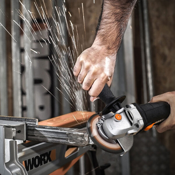 Worx WX718 900Watt 125mm Profesyonel Avuç Taşlama - Görsel 9
