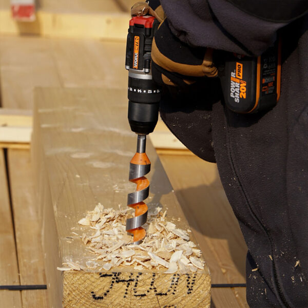 Worx WX925 20Volt/2.0Ah Çift Akülü Kömürsüz Profesyonel Şarjlı Darbeli Matkap + WX265 Kömürsüz Darbeli Tornavida  Seti - Görsel 3