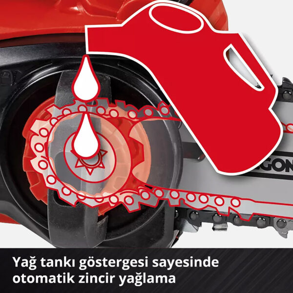 Einhell Fortexxa 18/20 TH Akülü Ağaç Kesme Makinesi (Akü ve Şarj Cihazı Dahil Değildir) - Görsel 7