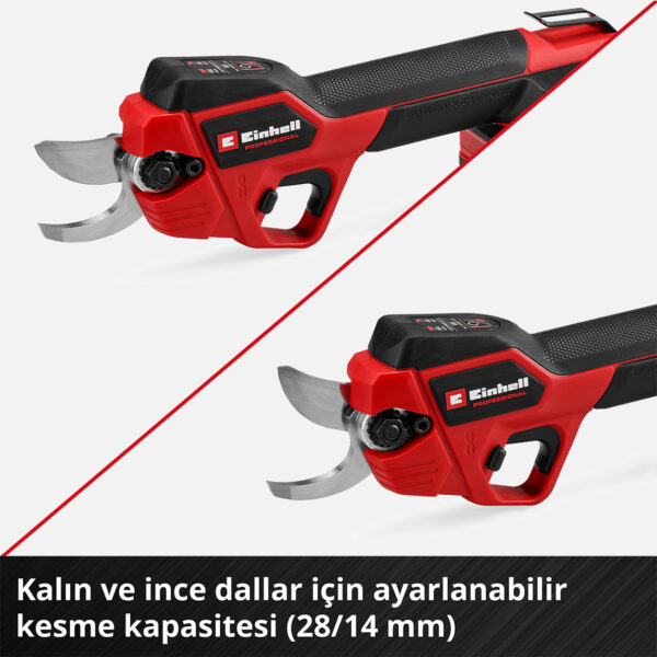 Einhell GP-LS 18/28 Li BL - Solo, Kömürsüz Akülü Budama Makası (Akü ve Şarj Cihazı Dahil Değildir) - Görsel 7