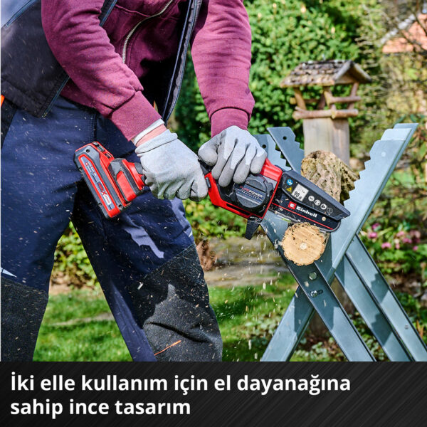 Einhell GE-PS 18/15 Li Bag Kit Çantalı Akülü Dal Budama Testeresi Zincir Hediyeli - Görsel 4