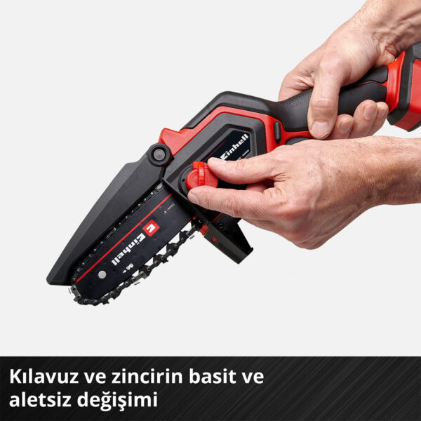 Einhell GE-PS 18/15 Li Bag Kit Çantalı Akülü Dal Budama Testeresi Zincir Hediyeli - Görsel 7