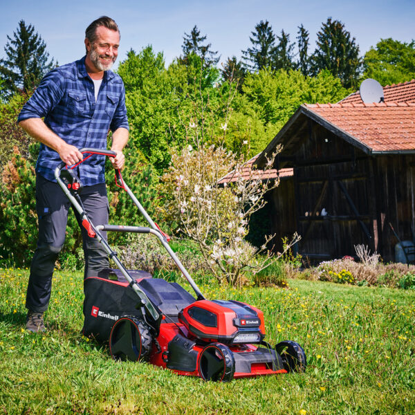 Einhell GP-CM 36/47 S Li BL (4x4,0 Ah) Akülü Çim Biçme Makinesi + GP-CT 36/35 Li BL Akülü Kenar Kesme Makinesi - Görsel 3