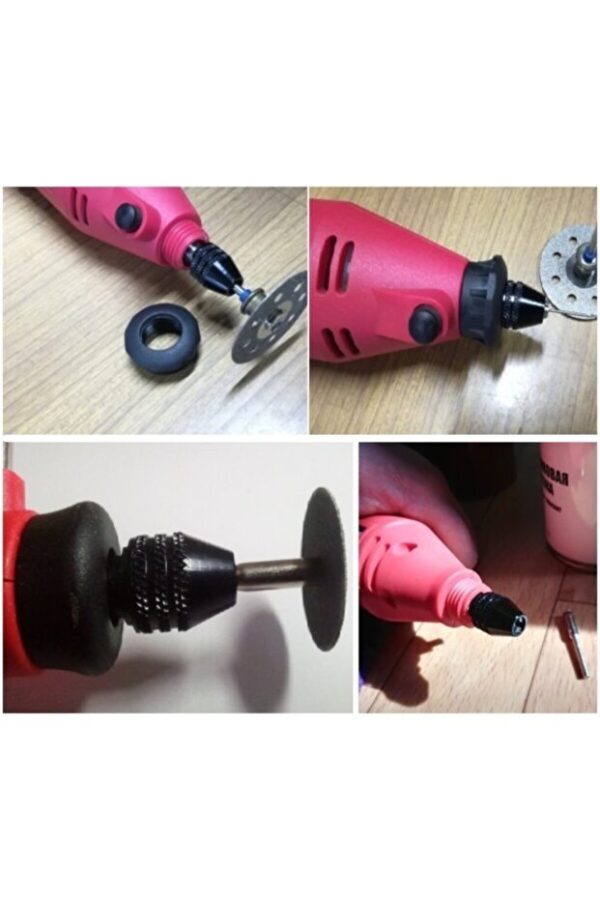 Banco Bn5 Ban-co Mini Gravür Makinası Için Otomatik Mandren 3 Çeneli Anahtarsız Mandrel 7mm Penset - Görsel 5